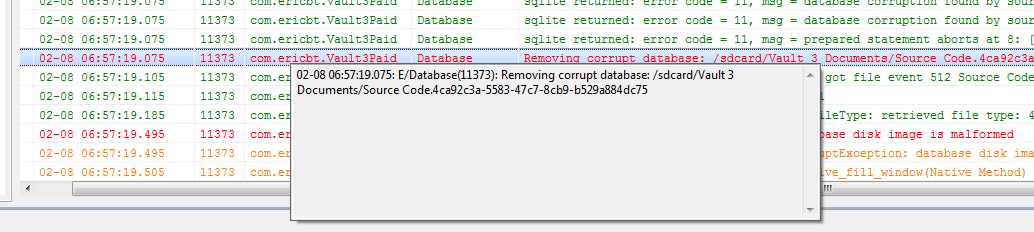 Where did my SQLite database go?
