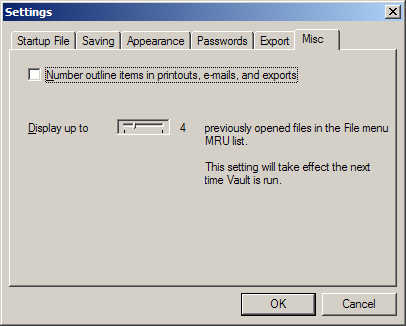 Select Options / Settings, go to the Misc tab and make sure the Number outline items in printouts, e-mails, and exports check box is cleared.