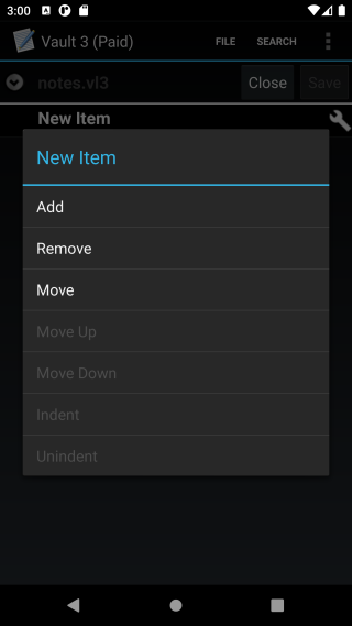 Adding Outline Items