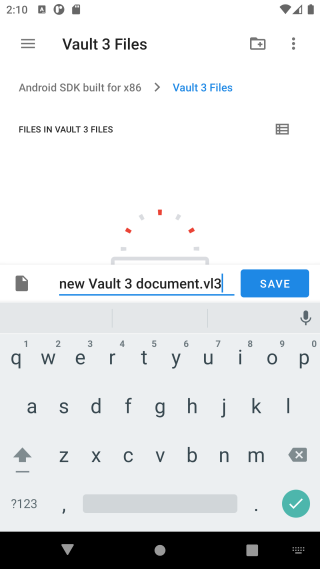 Create New Vault 3 Document