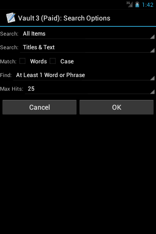Search Settings