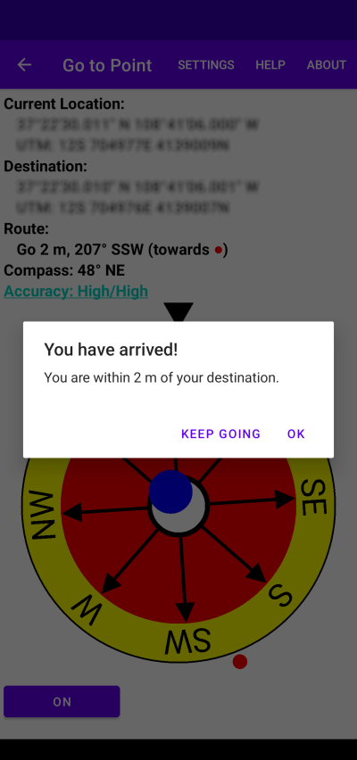 Go to a point