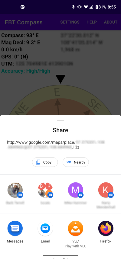 Share Location