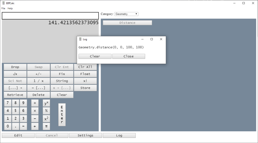 EBTCalc code editor