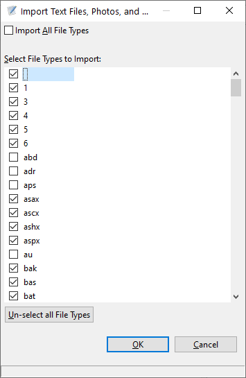 No file type