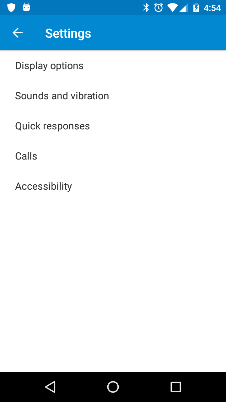 phone settings