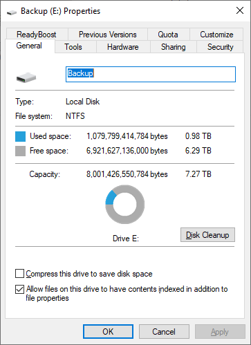 Volume Label